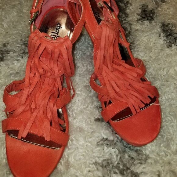 CHARLOTTE RUSSE WEDGE STYLE OPEN TOE WOMEN"S SANDAL - Picture 4 of 14